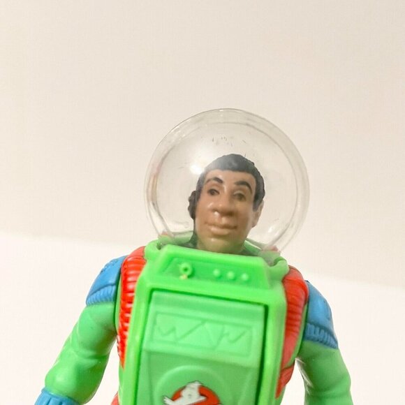 Vtg 1989 Ghostbusters Action Figure Winston Fright Features Kenner Astronaut Toy - Picture 15 of 16